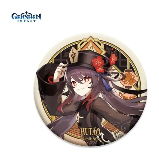 Значок Genshin Impact Liyue Harbour Character Can Badge Hutao