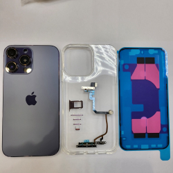 Корпус для iPhone XR в стиле iPhone 14Pro (цвет: Purple Matte)