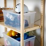 Контейнер IKEA SAMLA (САМЛА), Прозрачный, 56x39x28 см, 45 л
