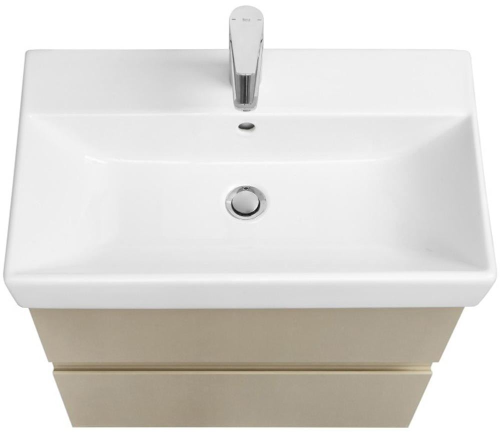 Roca A857640515 Oleta Тумба под умывальник подвесная, 760х548х374 мм, 2 ящика, Капучино матовый