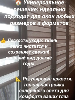 Рулонные шторы День-Ночь 55х150 см