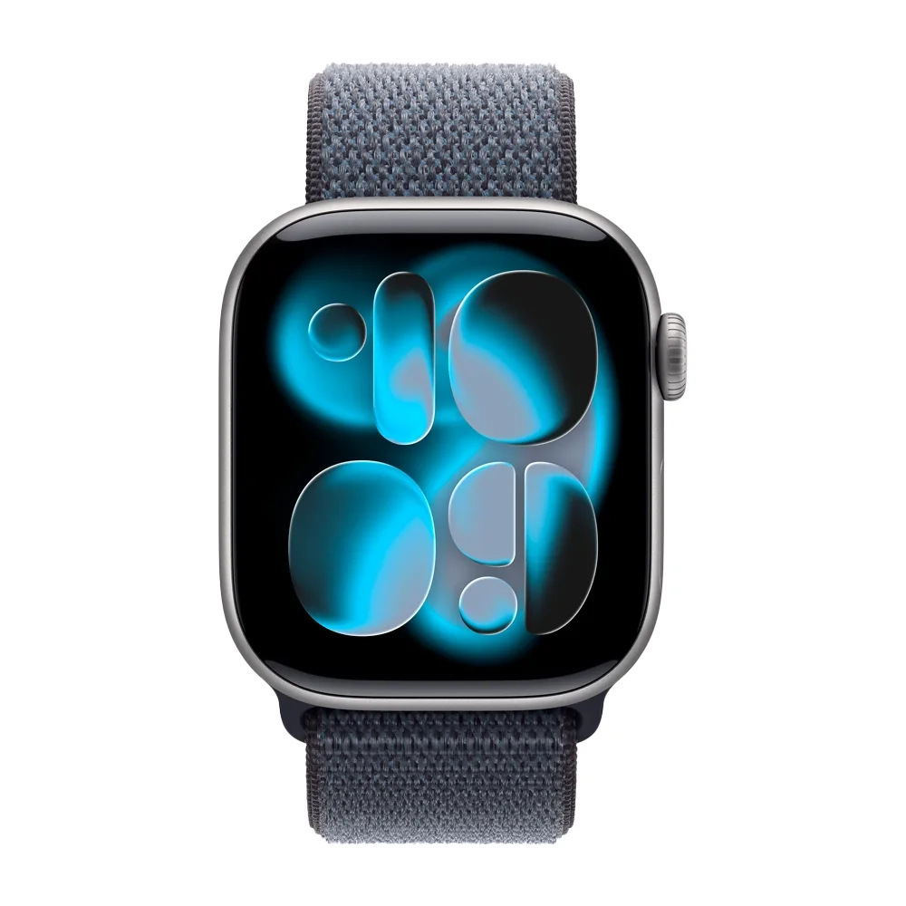 Умные часы Apple Watch Series 11 GPS, 42mm, Space Gray Aluminium Case with Anchor Blue Sport Loop