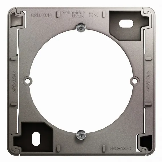 Коробка для накладного монтажа Systeme Electric Glossa Платина GSL001200