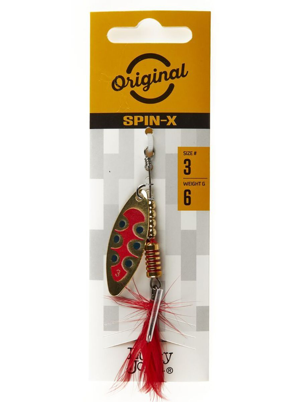 Блесна вращающаяся Lucky John SPIN X LONG 05 12,0г CR (5шт. в упк.)
