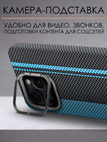 Дизайнерский чехол для IPHONE 15 PRO MAX с камерой-подставкой и MagSafe