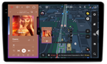 Магнитола для Jeep, Dodge, Chrysler 2006-2015 - Redpower 85216S (рамка серебро) PRO/PROmax ТОП звук, 2K QLED, Android 14, Быстрейшая, CarPlay, 4G SIM-слот