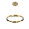 Люстра подвесная светодиодная NewRgy 2063-DW-400 PAINT GOLD, 25 Вт, золотая