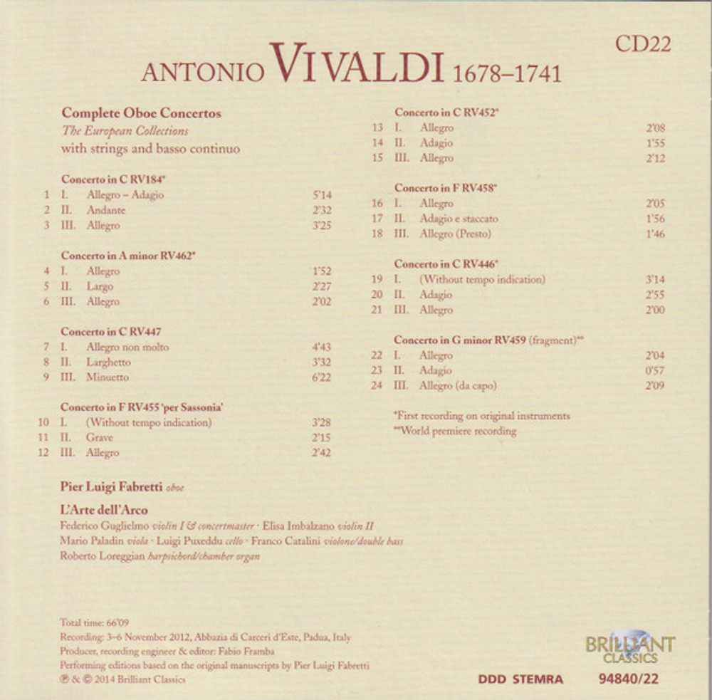 Antonio Vivaldi / Vivaldi Edition (66CD)