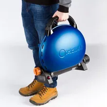 Портативный газовый гриль O-GRILL 500MT bicolor black-blue + адаптер А, 1 горелка
