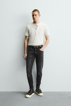 ZARA ДЖИНСЫ SKINNY FIT, ЧЕРНЫЙ