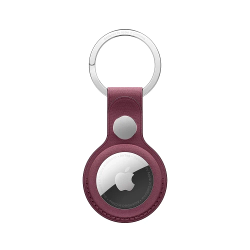 Тканевый брелок с заводным кольцом Apple FineWoven Key Ring для AirTag, Mulberry (Красная шелковица)