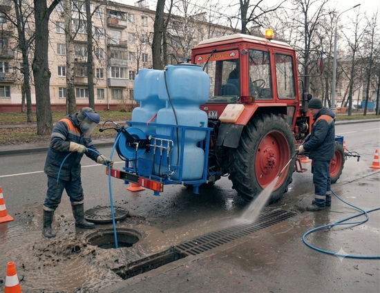 Навесное ВОМ поливомоечное оборудование для тракторов МТЗ (Собственное производство ООО «ТПК ГКМ»)