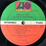Jean-Luc Ponty ‎– A Taste For Passion (США 1979г.)