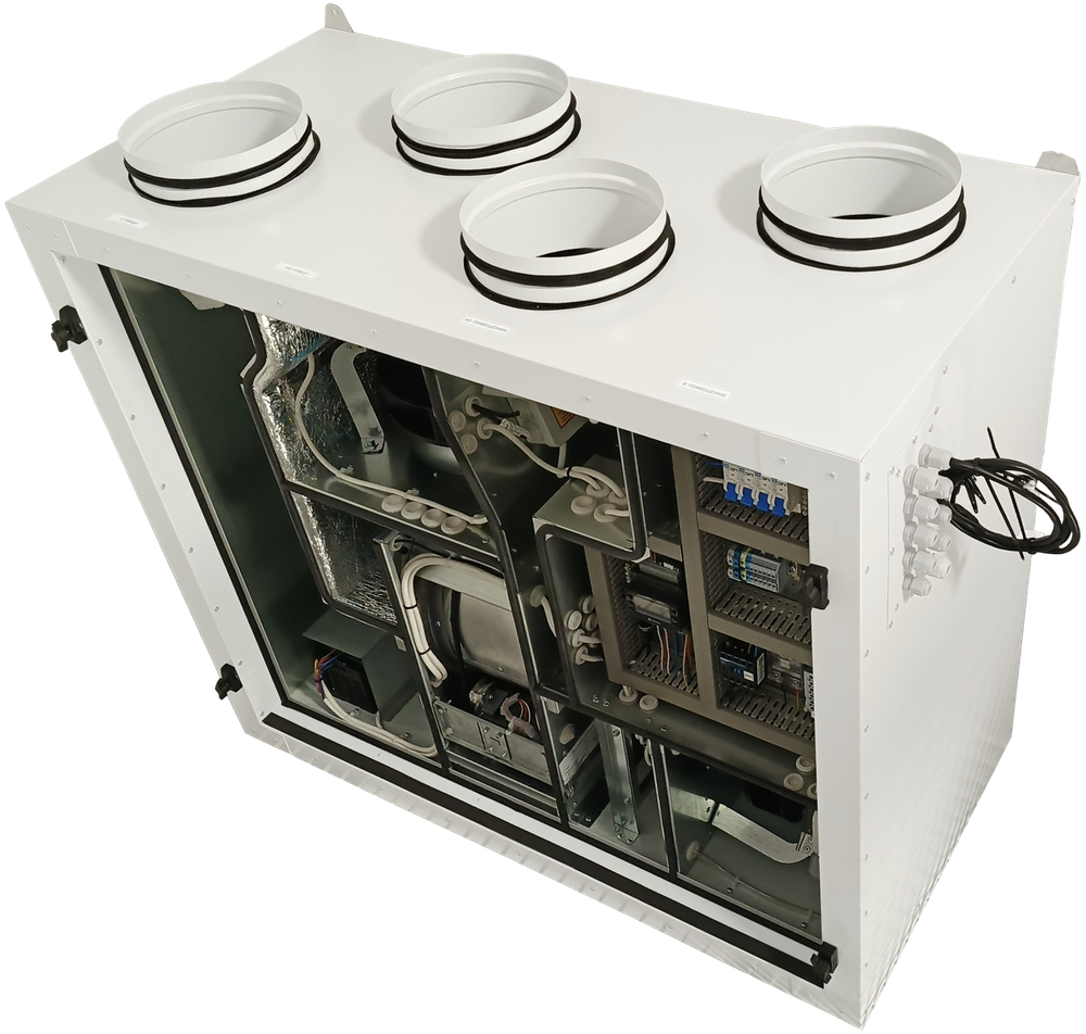 Приточно вытяжная установка c роторным рекуператором OASIS-VRE-EC-600-1.9-S