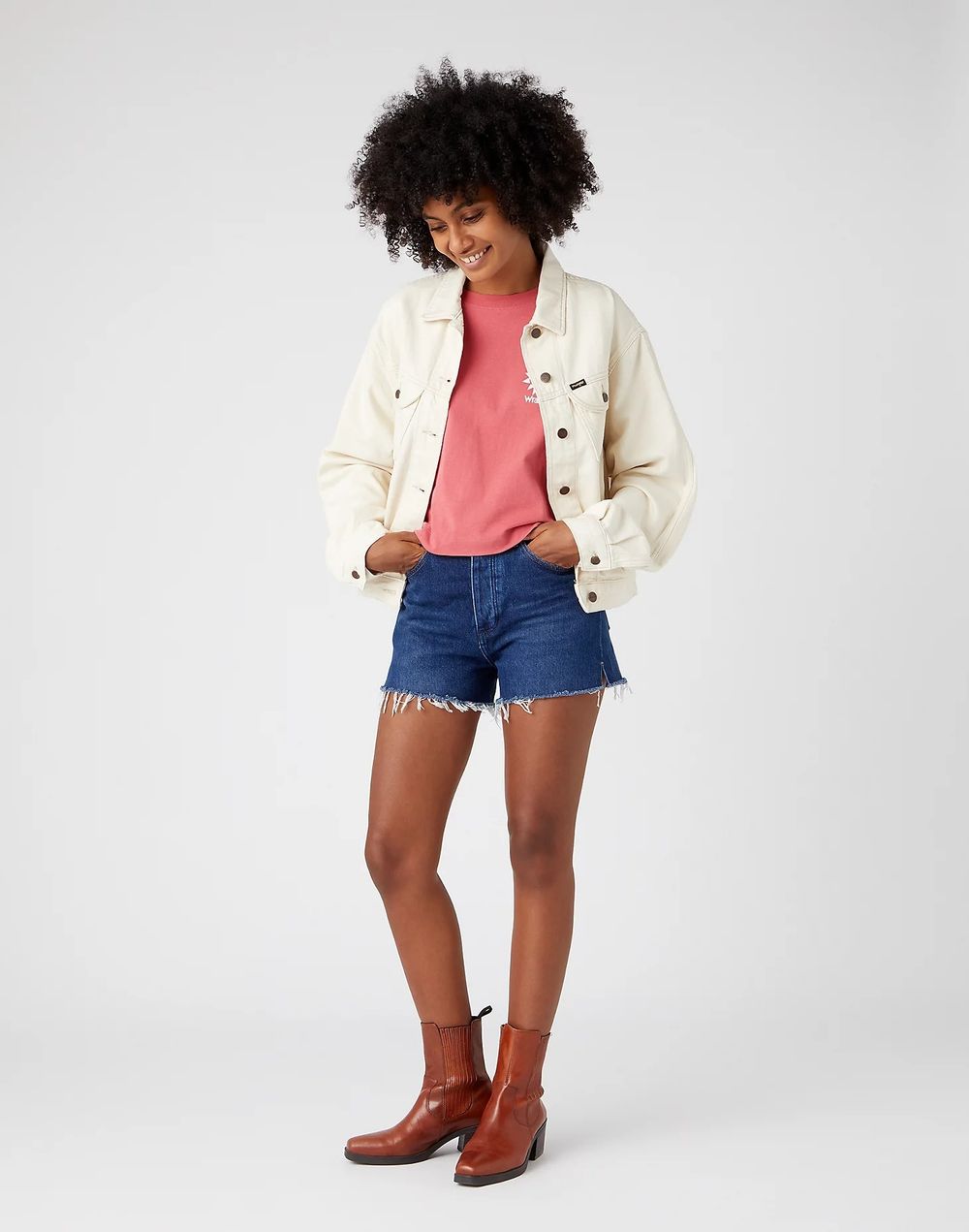 Шорты джинсовые женские WRANGLER HIGH RISE FESTIVAL S