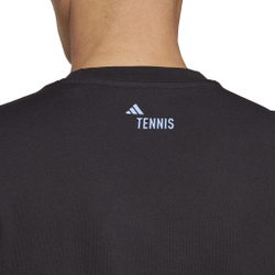 Мужское теннисное поло adidas Graphic T-Shirt Men - Black, Violet