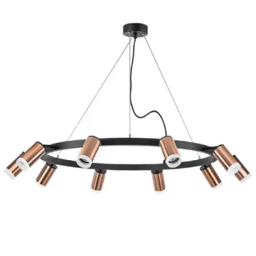 Люстра подвесная 10*GU10 LR0203000 черный/медь Rullo Lightstar