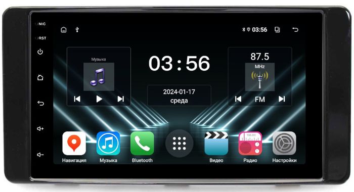 Магнитола для Mitsubishi (206x105мм) - FarCar S280 монитор 7" на Android 13, CarPlay