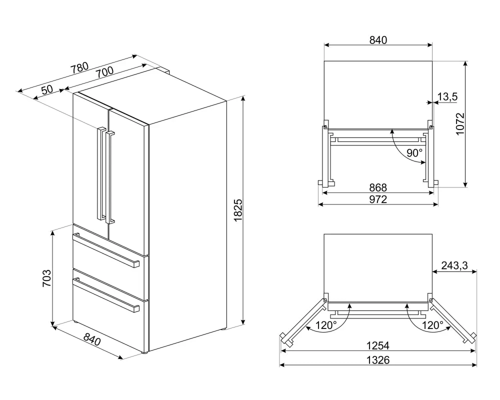 Холодильник Smeg FQ55FNDE