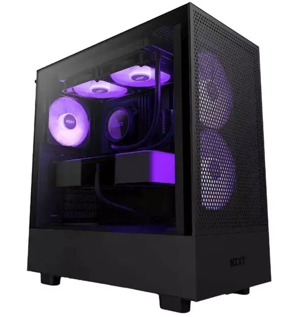 Корпус NZXT H5 Flow RGB Window Mini-ITX, Micro-ATX, ATX Black (CC-H51FB-R1) RTL