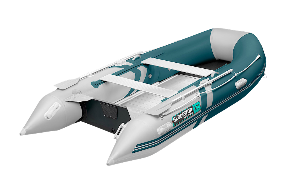 Лодка ПВХ Gladiator Light B370AL с алюминиевым полом -