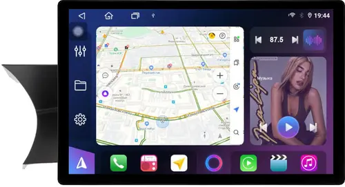 Магнитола для Mercedes-Benz C W204 2011-2014 NTG 4.5 - FarCar GX877 монитор 13" 2K QLED на Android 14, S500+TS20, Быстрейшая, CarPlay, 4G SIM-слот