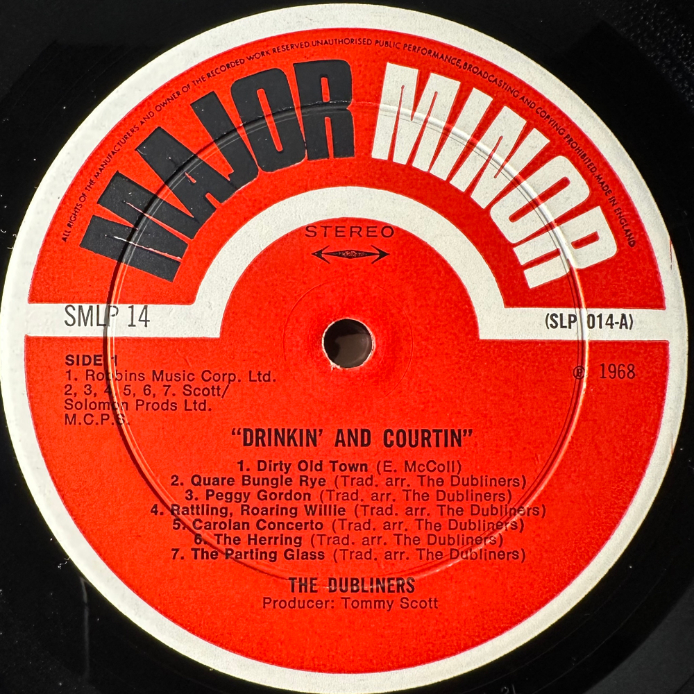 The Dubliners ‎– Drinkin' & Courtin' (Англия 1968г.)