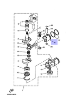Поршень STD Yamaha 60лс (оригинальный арт. 6K5116310300)