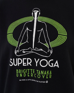 UNDERCOVER x BRIGITTE TANAKA СВИТШОТ ЧЕРНЫЙ SUPER YOGA