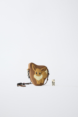 ZARA СУМКА-МЕССЕНДЖЕР EEVEE™ POKÉMON, КОРИЧНЕВЫЙ