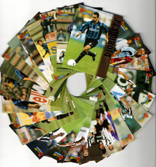 Набор футбольных карточек Панини - Panini - 25 штук Футбол 99 - выпуск 1999 год № 26-50