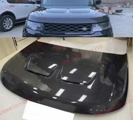 Карбоновый капот для LAND ROVER RANGE ROVER SPORT SVR L494 2014-2019 Лэнд Ровер Спорт