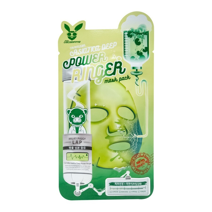 Маска для лица Elizavecca Centella Asiatica Deep Power Ringer тканевая Центелла 23 мл