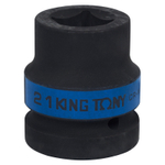 KING TONY (851421M) Головка торцевая ударная четырехгранная 1", футорочная, 21 мм