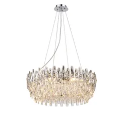 Люстра подвесная NewRgy NWK155-ф600*H230(1200) CHROME, 8×40 Вт, хромированная