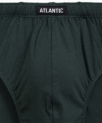 Мужские трусы слипы классика Atlantic, набор 5 шт., хлопок, серые + графитовые + черные + изумрудные + эспрессо, 5SMP-003