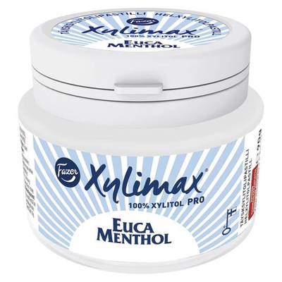 Fazer Xylimax Пастилки с ксилитом Еucamenthol со вкусом эвкалипта и ментола 90 г (из Финляндии)