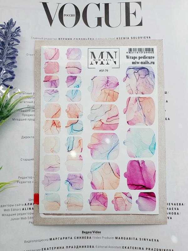 Плёнки для педикюра Wraps stickers SF-79