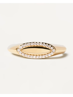 Кольцо Lace серебро 925 пробы покрытое золотом