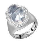 Кольцо с Опалом и Бриллиантами, R0029-67/1