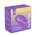 Фиолетовый вибромассажер 7,5см для пар We-Vibe Sync Go SNSY5SG4