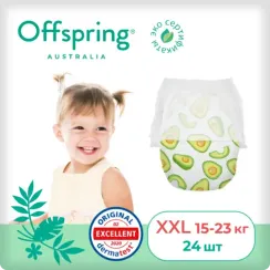 Трусики-подгузники Offspring XXL 15-23 кг, 24 шт