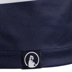 Мужское теннисное поло Quiet Please Ocean AOP Stripe Tournament Polo Men - Blue