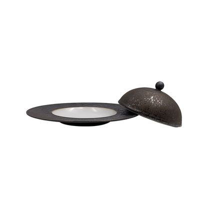 Чаша с крышкой 140мл Roomers Tableware Riviera коричневая