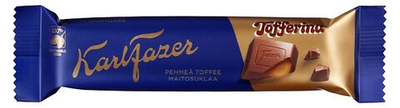 Шоколад Fazer Tofferina с карамельной начинкой 40 г (из Финляндии)