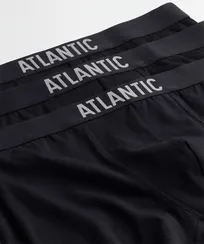 Трусы мужские боксеры (3шт) Atlantic Basic 3BMH-011, хлопок, черный