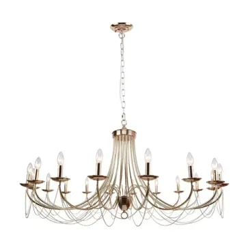 Подвесная люстра 18*E14 2591-18P золотой Plini Favourite