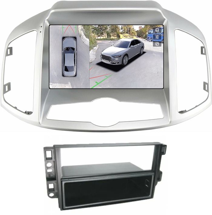 Магнитола для Chevrolet Captiva 2011-2015 (перенос БК вниз) - Teyes CC3-2K-360 монитор 9.5" 2K QLED на Android 10, Быстрая, CarPlay, 4G SIM-слот, 4 камеры в комплекте