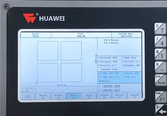 Консольная машина Huawei HNC-1500W-3 + источник XCUT-200