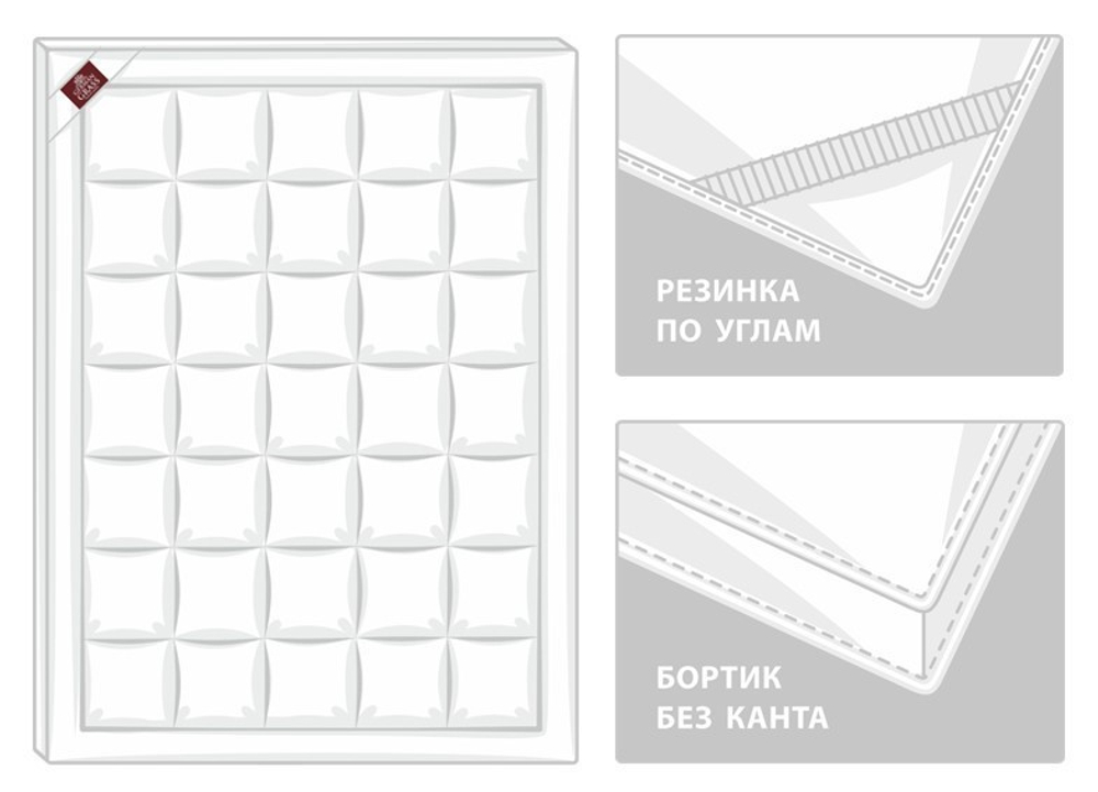 Наматрасник-топпер 180х200 German Grass Алиниум (Topper Non-Allergenic)